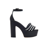 Aurnia Black Platform Ankle Sandal