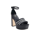 Aurnia Black Platform Ankle Sandal