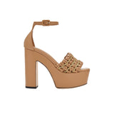 Aurnia Latte Platform Ankle Sandal