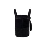 Melita Black & Black Large Tote Bag