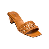 Almeria Camello Mid-Heel Sandal