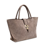 Boho Chic Medium Taupe Tote Bag