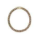 Catena Notte Necklace in Antique Gold, featuring hand-wrapped chain links symbolizing unity and elegance.