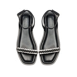 Kibele Black Ankle Cross Sandal