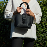 Boho Chic Black Small Tote Bag