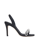 Catena Notte Black & Glam High-Heel Slingback Sandal