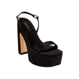 Catena Notte Black Platform Slingback Sandal