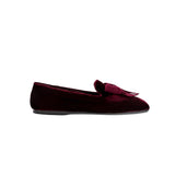 Fiocco Burgundy Flat Moccasin