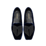 Fiocco Navy Flat Moccasin