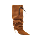 Catena Cammello Notte 70MM Knee Boot