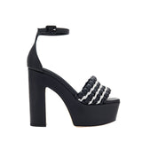 Aurnia Black Platform Ankle Sandal