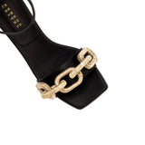 Catena Black High-Heel Ankle Sandal