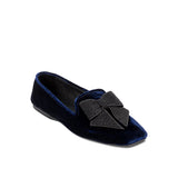 Fiocco Navy Flat Moccasin