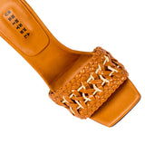 Almeria Tangerine High-Heel Sandal