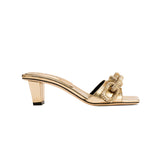 Catena Gold Mid-Heel Sandal