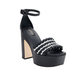 Aurnia Black Platform Ankle Sandal