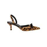 Catena Leopard Mid-Heel Slingback Pump