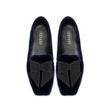 Fiocco Navy Flat Moccasin