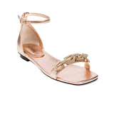 Catena Notte Blush Ankle Cross Sandal