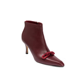 Catena Burgundy High-Heel Ankle Boot