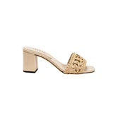 Almeria Nude Block-Heel Sandal