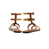 Darcia Camello Flat Gladiator Sandal