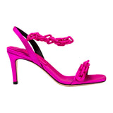 Catena Notte Magenta & Magenta High-Heel Sandal