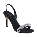 Catena Notte Black & Glam High-Heel Slingback Sandal