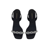 Catena Notte Black & Glam High-Heel Slingback Sandal