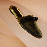Catena Black Gold Iridescent Sliperette