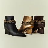 Catena Notte Black High-Heel Cowboy Boot