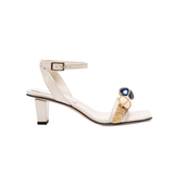 Delphine Ankle Mid-Heel Cross Sandal