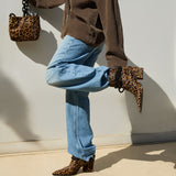 Catena Notte Leopard Cowboy Boot