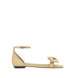 Narcissa Natural Flat Ankle Sandal