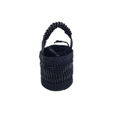 Almeria Black Large Bucket Bag