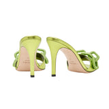 Catena Metallic Green High-Heel Sandal
