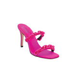 Catena Notte Fuchsia High-Heel Two Strap Sandal