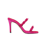 Catena Notte Fuchsia High-Heel Two Strap Sandal