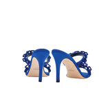 Catena Notte Sapphire High-Heel Two Strap Sandal