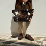 Hedera Dark Brown Flat Moccasin