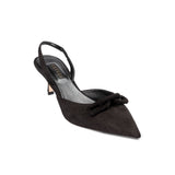 Catena Black Slingback Mule Pump
