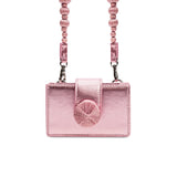 Alessa Metallic Pink Card Holder