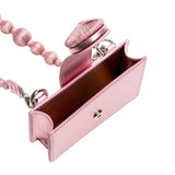 Alessa Metallic Pink Card Holder