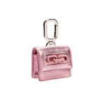 Catena Notte Metallic Pink AirPods Case with clasp, stylish and chic, perfect accessory for AirPods protection.