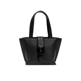 Boho Chic Small Black Tote Bag