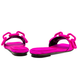 Catena Fuchsia Flat Sandal