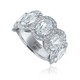 Christopher Designs 5 L'Amour Crisscut® White Gold Band