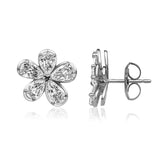 Christopher Designs flower stud earrings