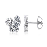 Christopher Designs Three-Stone Earrings