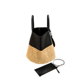 Melita Black & Natural Large Tote Bag